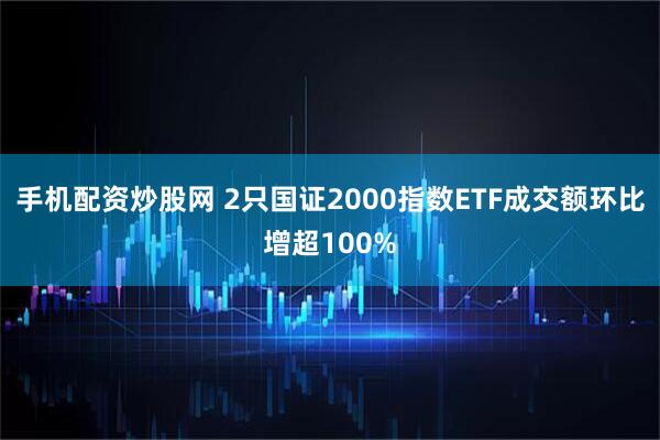 手机配资炒股网 2只国证2000指数ETF成交额环比增超100%