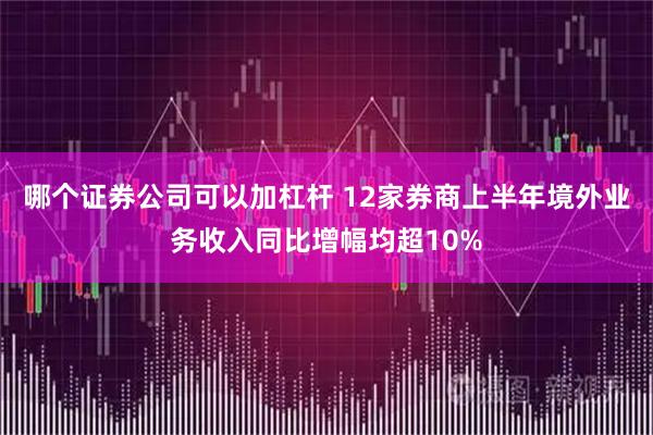 哪个证券公司可以加杠杆 12家券商上半年境外业务收入同比增幅均超10%