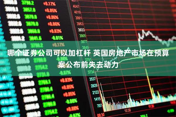 哪个证券公司可以加杠杆 英国房地产市场在预算案公布前失去动力